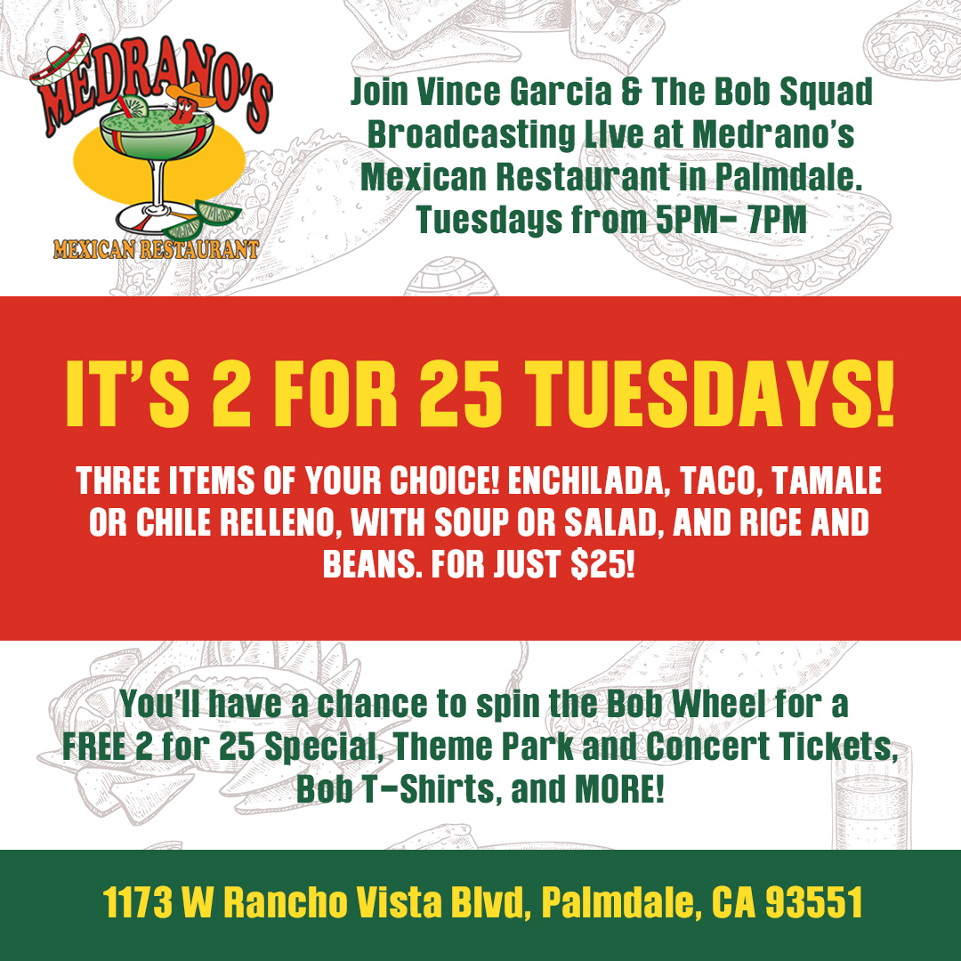 2 for 25 Tuesdays at Medranos